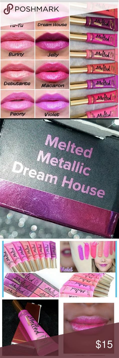 too faced melted metallic dream house|Too Faced Melted Metal Liquified Metallic Lipstick in Dream .